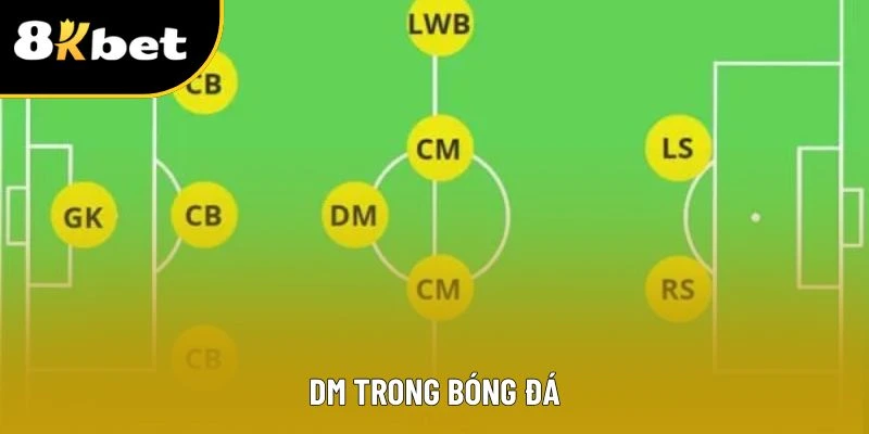 DM trong bóng đá: Vị trí chiến lược quan trọng không thể thiếu